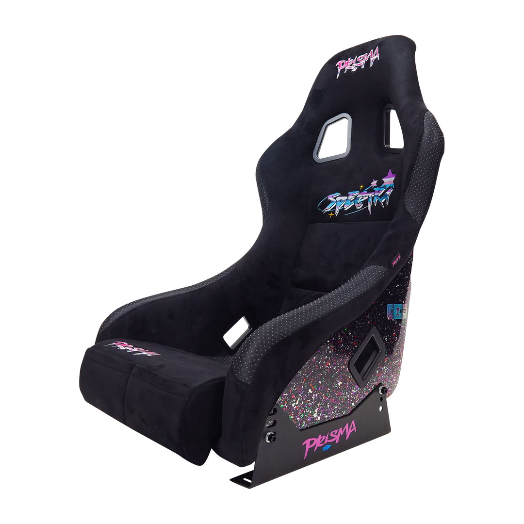 NRG SPECTRA black medium bucket seat side view