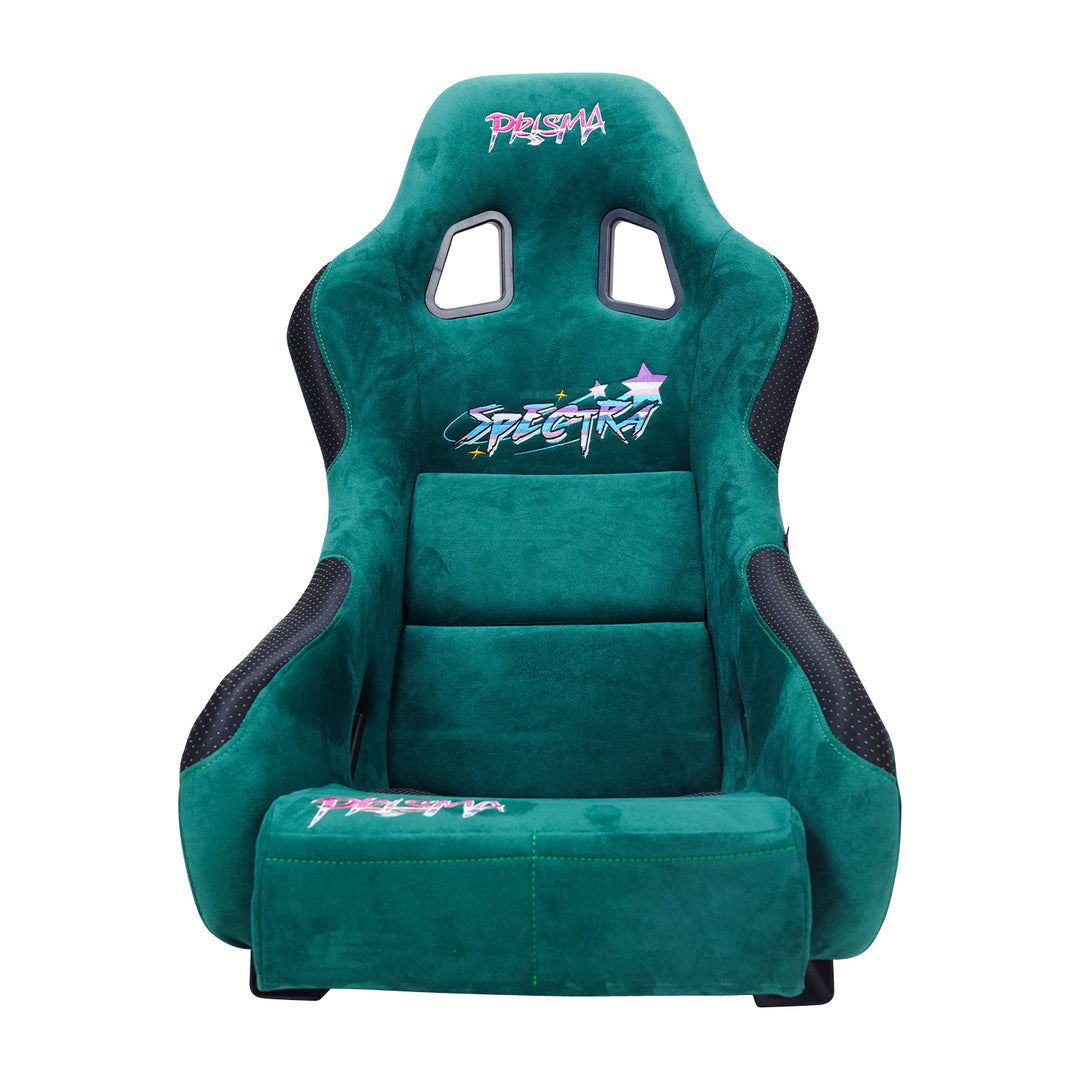 NRG SPECTRA forest green medium bucket seat front view