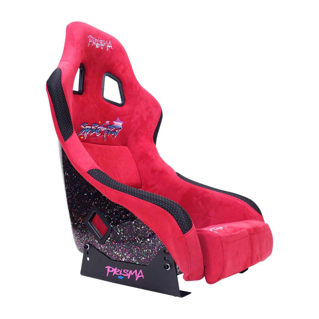 NRG SPECTRA ruby medium bucket seat front three-quarter view