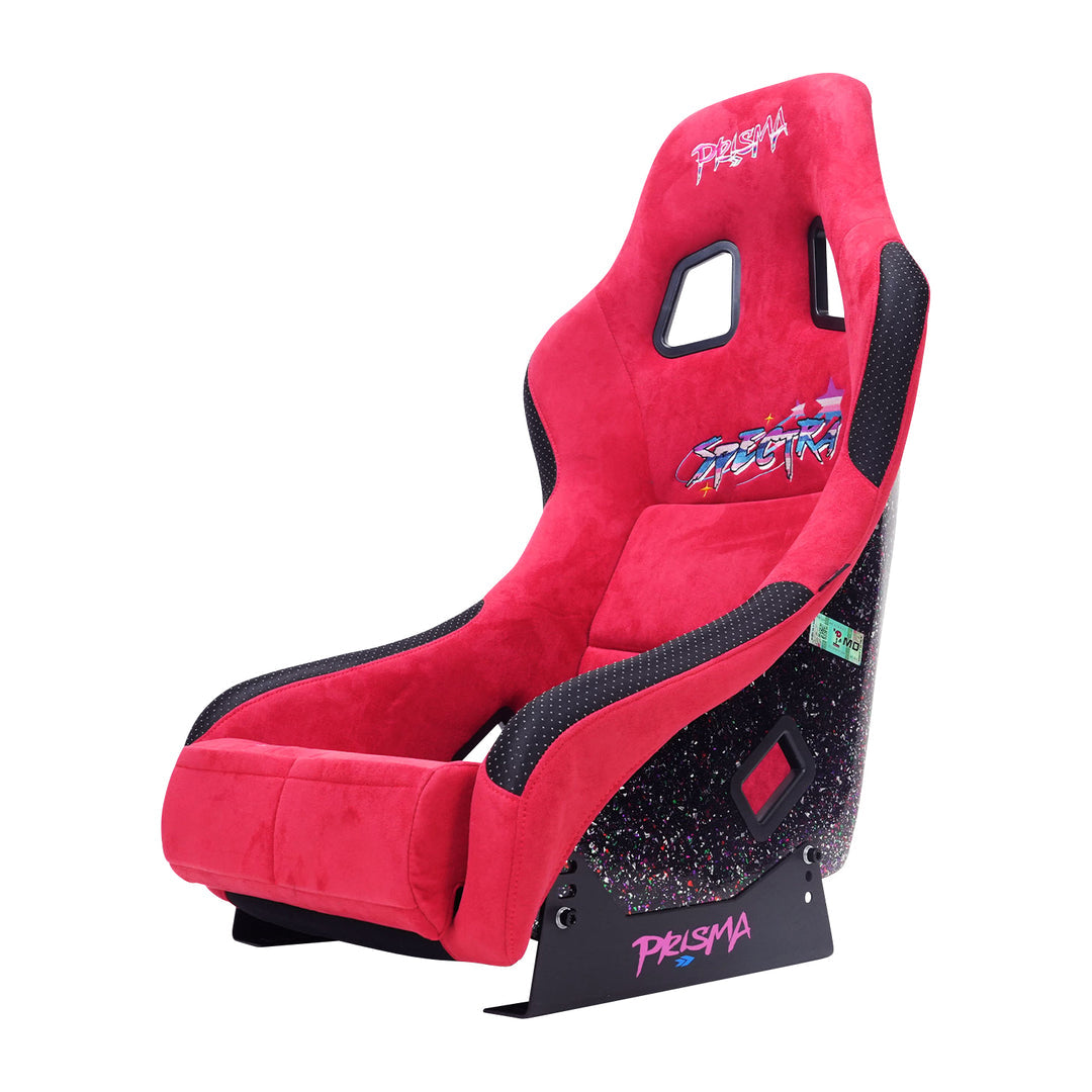 NRG SPECTRA ruby medium bucket seat rear three-quarter view