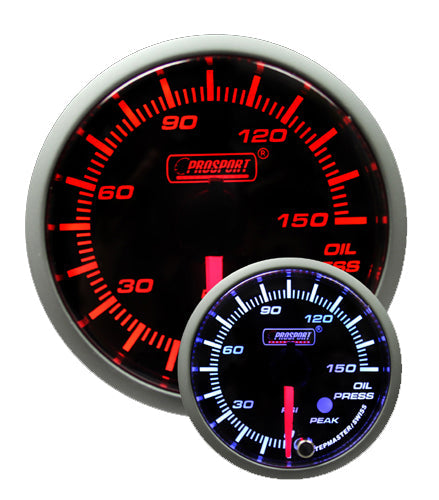 2-1/16" Premium Amber / White Oil Pressure Gauge-thumbmail-1