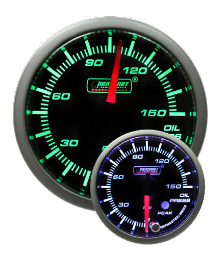 2-1/16" Green/White Premium Oil Pressure gauge-thumbmail-1