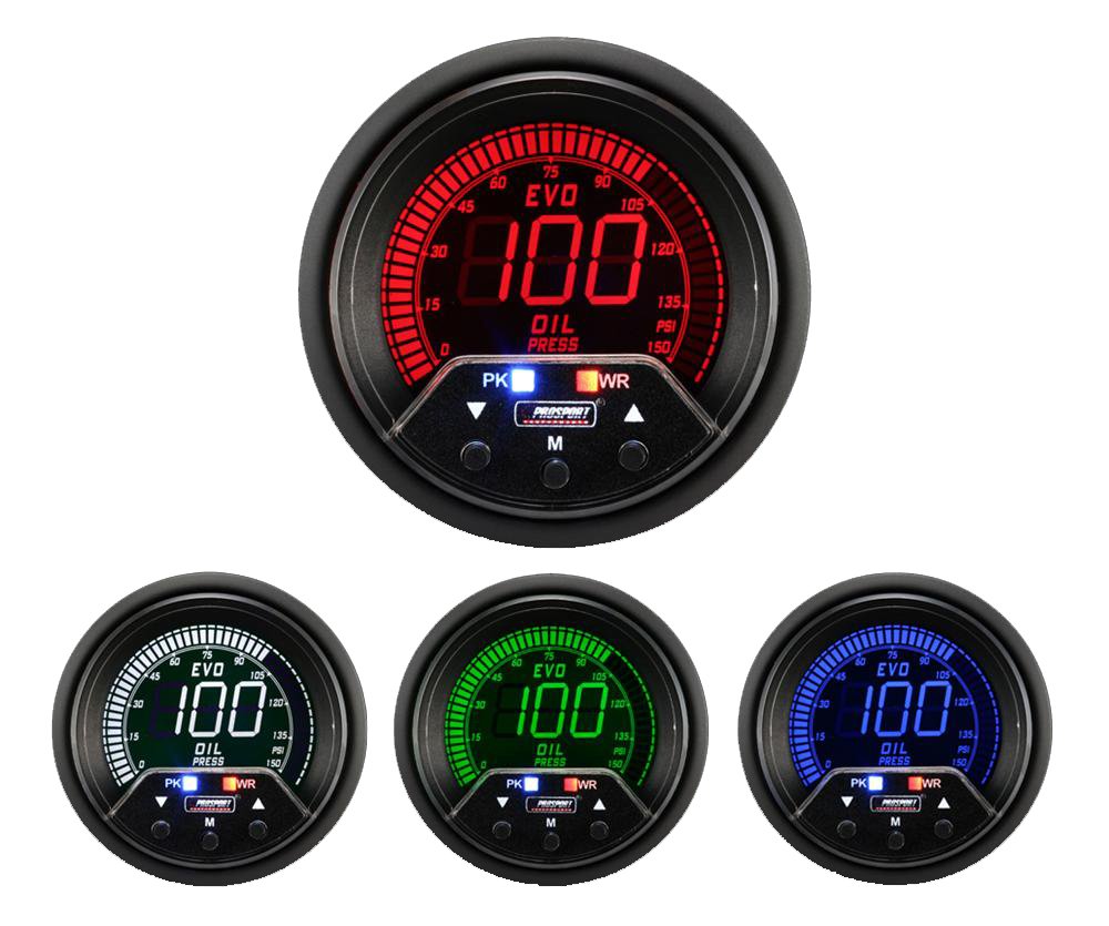 2-3/8" Premium Evo Electrical Oil Pressure Gauge-thumbmail-1