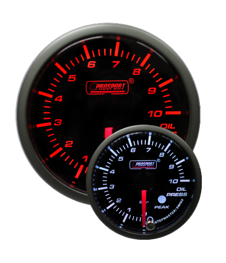 2-1/16" Amber/White Premium Metric Oil Pressure Gauge-thumbmail-1