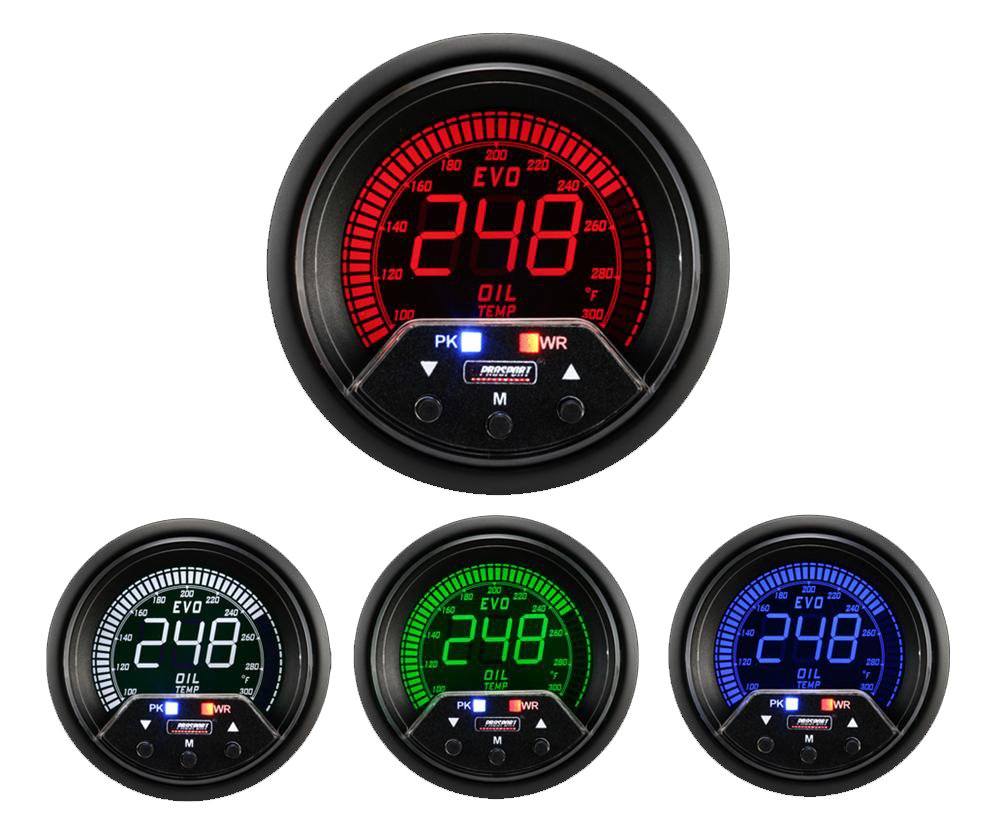 2-3/8" Premium Evo Electrical Oil Temperature Gauge-thumbmail-1