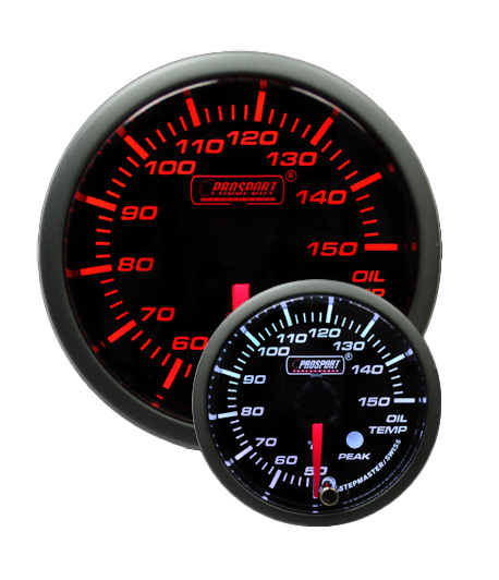 2-1/16" Amber/White Premium Metric Oil Temperature Gauge-thumbmail-1