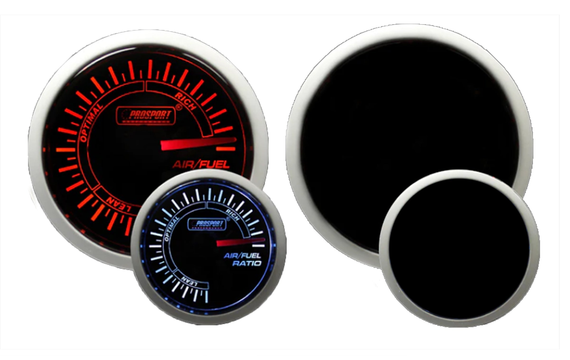 2-1/16" Amber / White -  Air Fuel Ratio Gauge-thumbmail-1