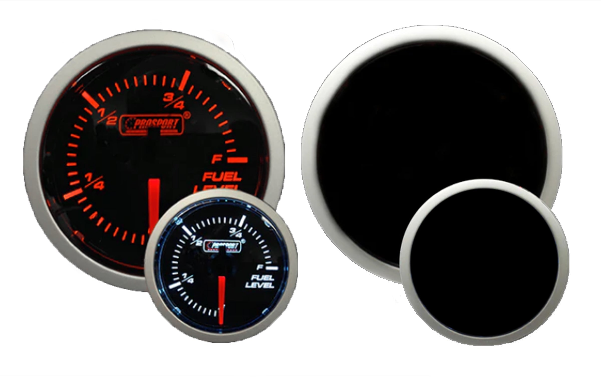 2-1/16" Amber / White - Fuel Level Gauge-thumbmail-1