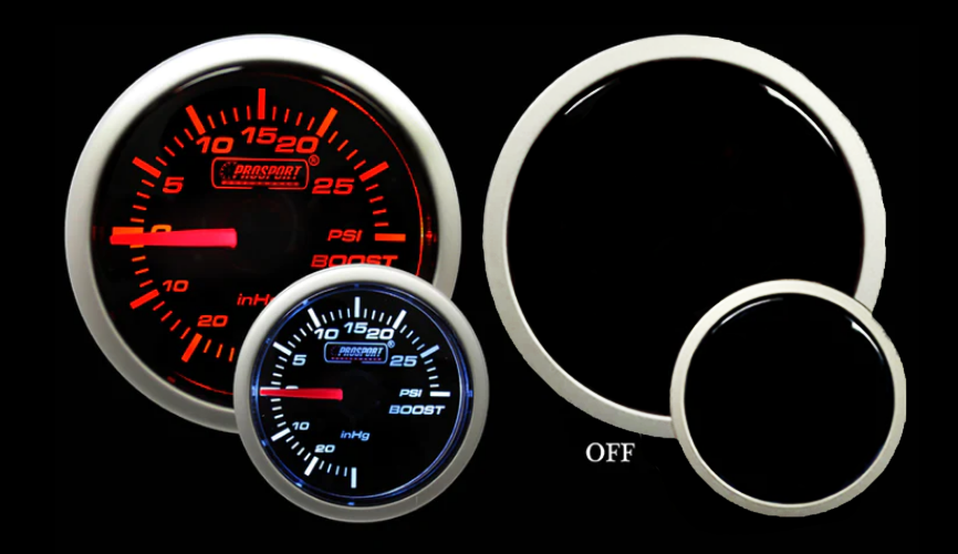2-1/16" Amber / White  Electrical Boost Gauge-thumbmail-4