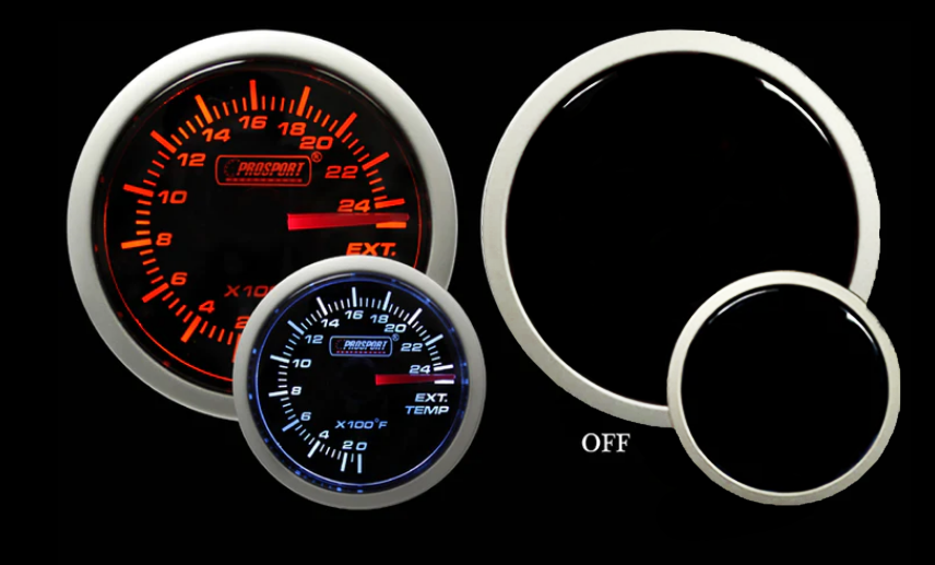 2-1/16" Amber / White - Electrical Exhaust Gas Temperature Gauge-thumbmail-4