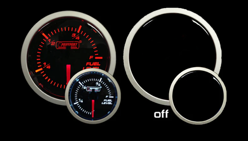 2-1/16" Amber / White - Fuel Level Gauge-thumbmail-4