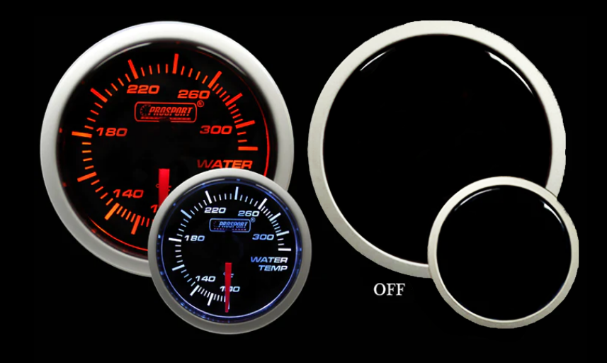 2-1/16" Amber / White - Electric Water Temperature Gauge-thumbmail-4