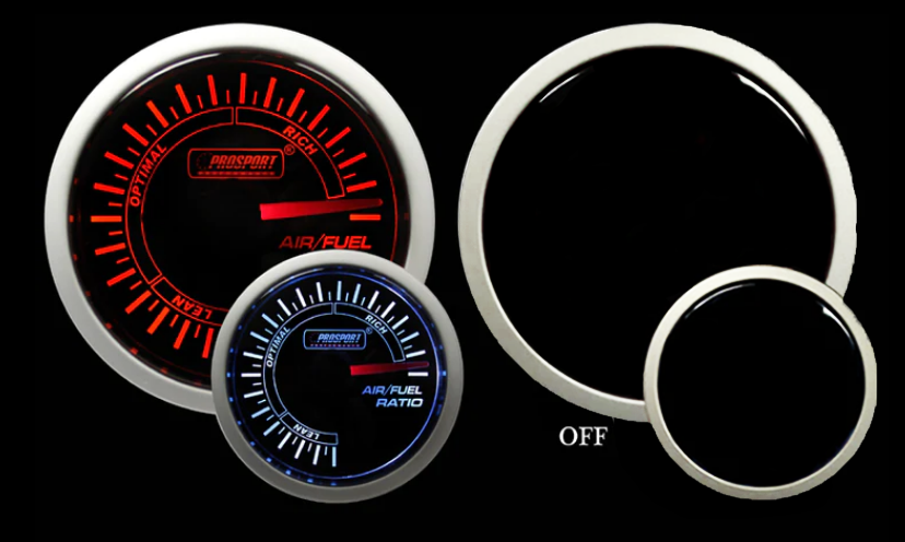 2-1/16" Amber / White -  Air Fuel Ratio Gauge-thumbmail-4