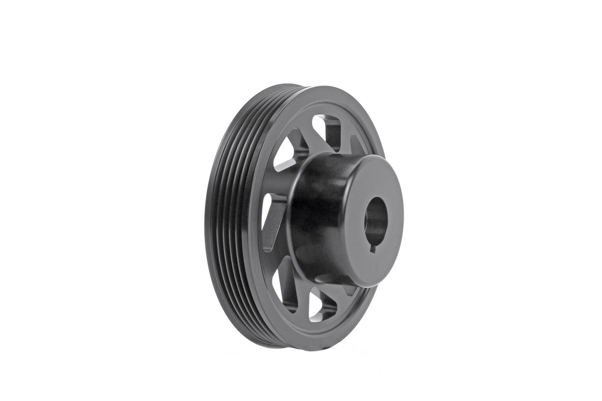 PERRIN PSP-ENG-102BK black lightweight crank pulley, view 4