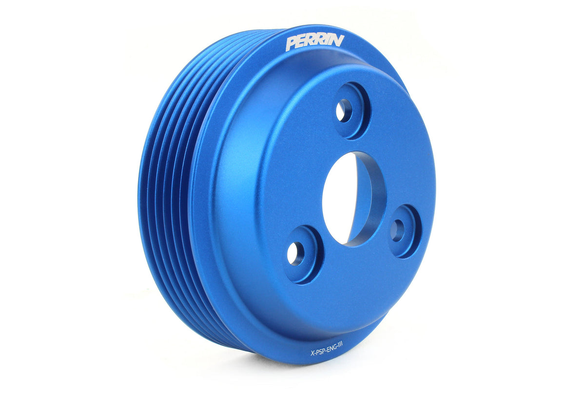 PERRIN PSP-ENG-113BL blue water-pump pulley view 1