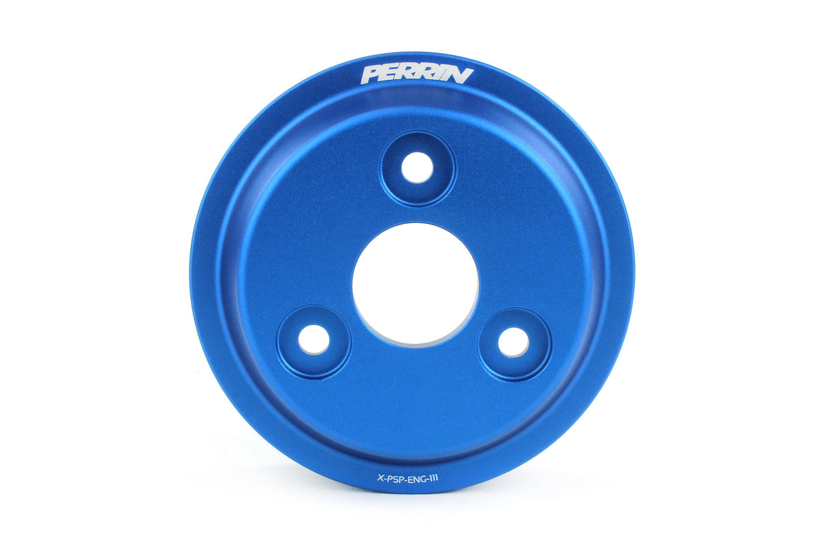 PERRIN PSP-ENG-113BL blue water-pump pulley view 3