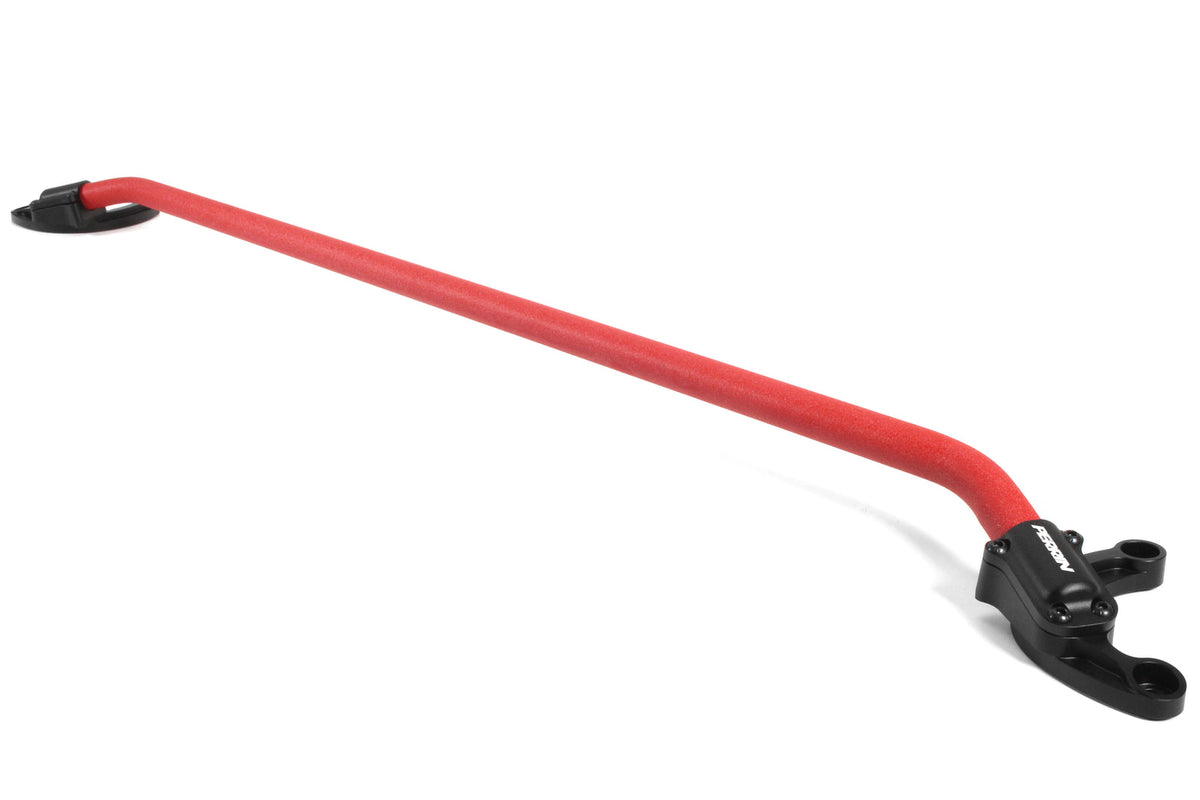 PERRIN PSP-SUS-060RD red front strut brace, view 1