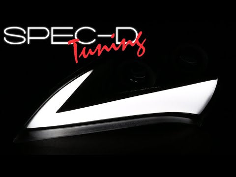 Spec D 2010-2012 Hyundai Genesis Coupe Sequential LED Bar Projector Headlights (Matte Black Housing/Clear Lens)-thumbmail-14