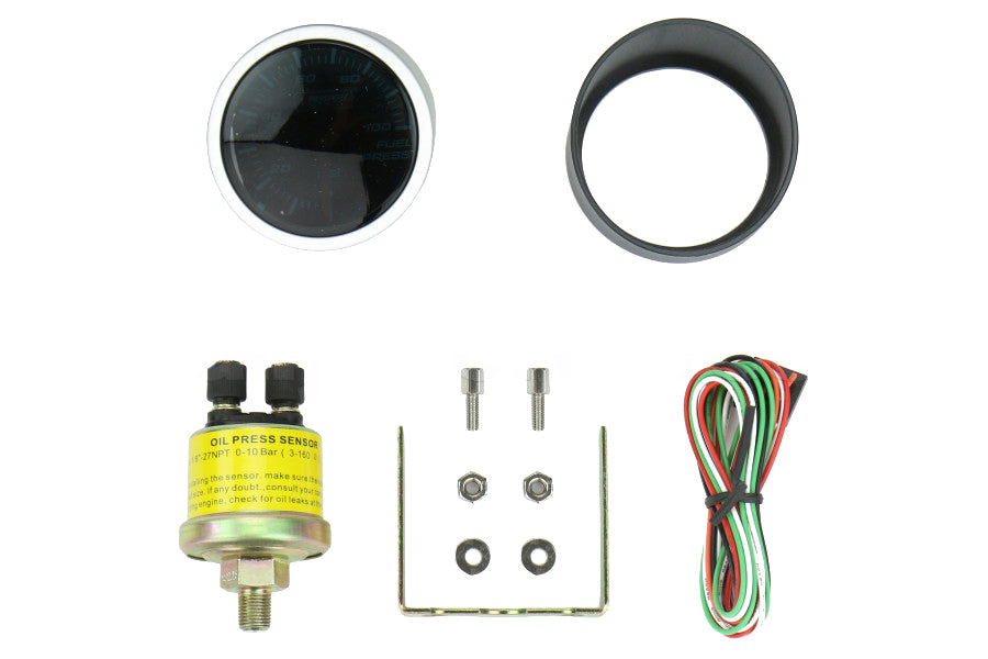2-1/16" Blue/White Oil Pressure Gauge-thumbmail-3