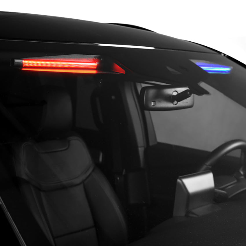 Putco 2020+ Ford Interceptor  Blue & White Windshield Mount Strobe Light Bar — 911001212 — product view 1