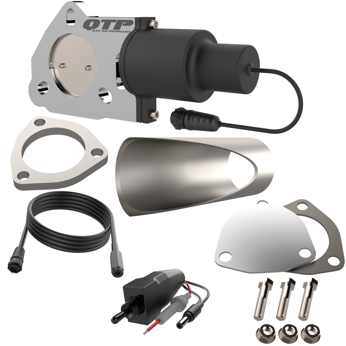 QTP QTEC25DIY electric exhaust cutout kit, view 3
