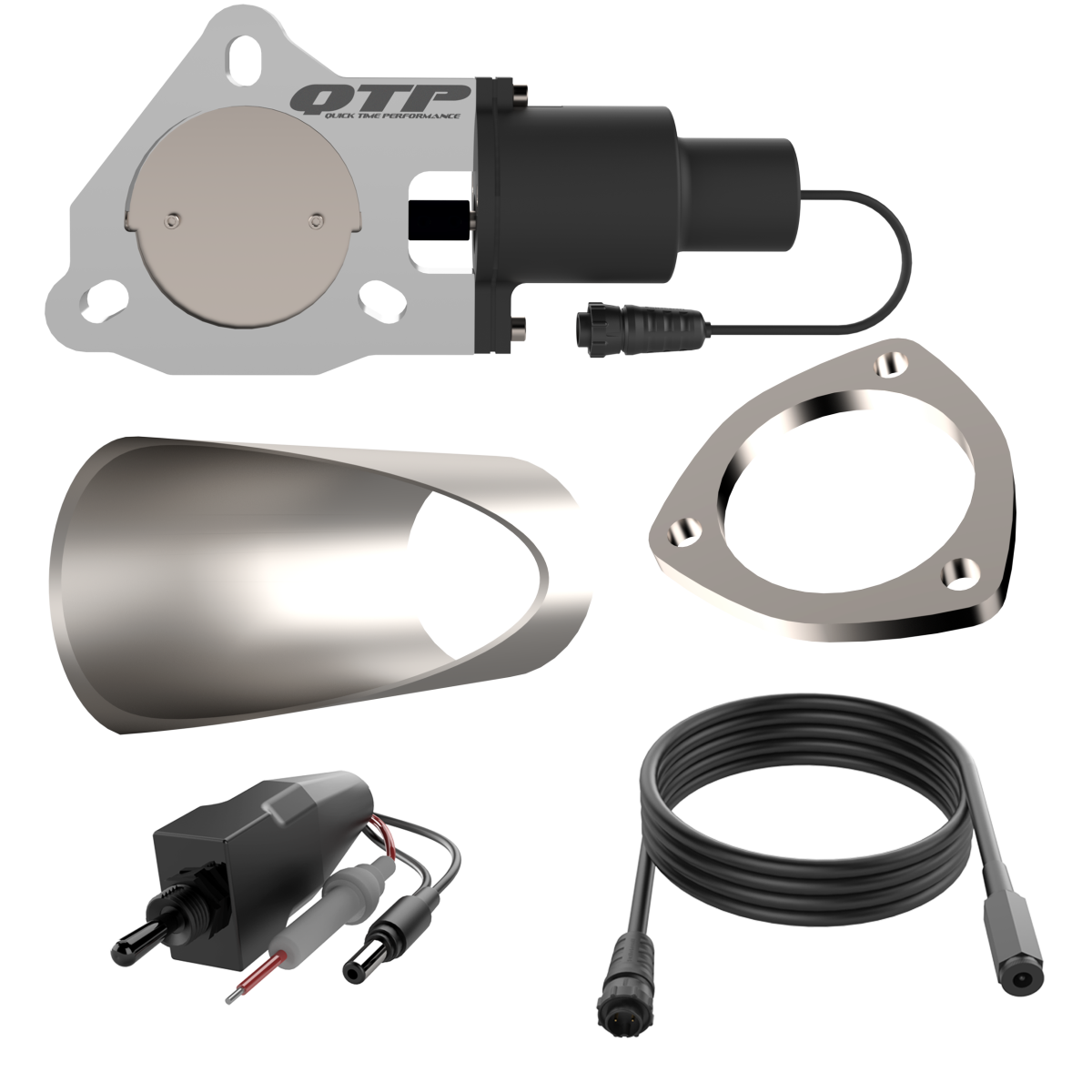 QTP QTEC275DIY electric exhaust cutout kit, view 1