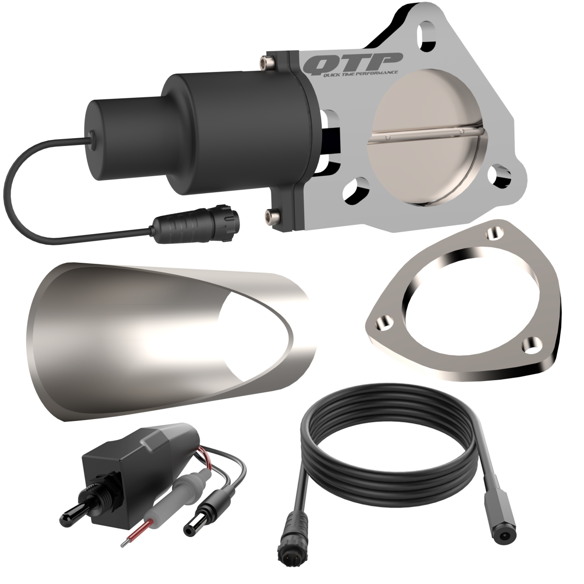 QTP QTEC275DIY electric exhaust cutout kit, view 2