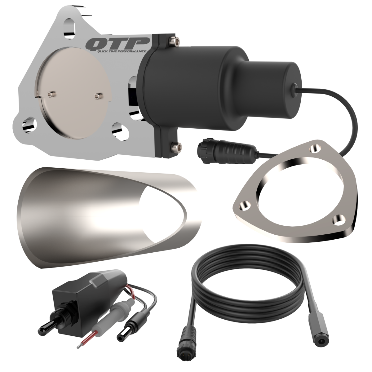 QTP QTEC30DIY electric exhaust cutout kit, view 3