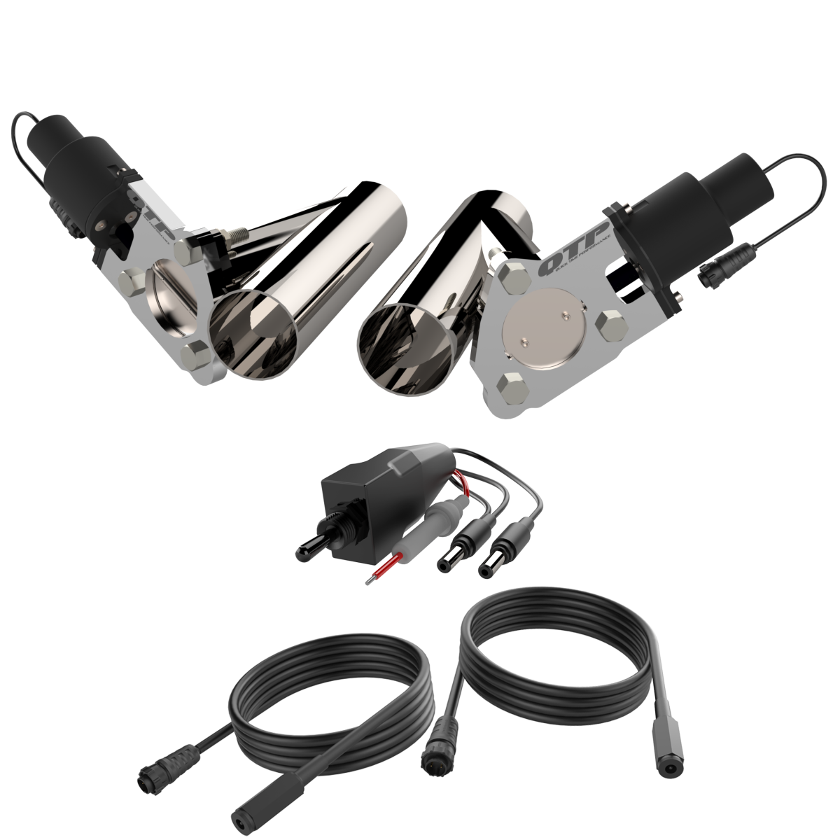 QTP QTEC50CP dual electric exhaust cutout kit, view 3
