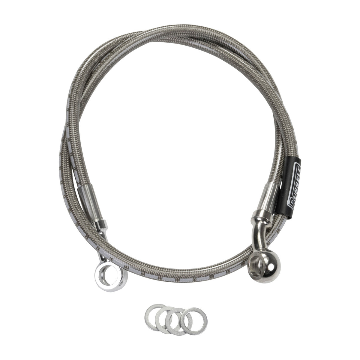 Russell R09073S — 87-95 Suzuki VA1400 Low Bar/87-98 VA1400 High Bar Cycleflex Cruiser Brake Hose Kit - Rear, manufacturer view 1