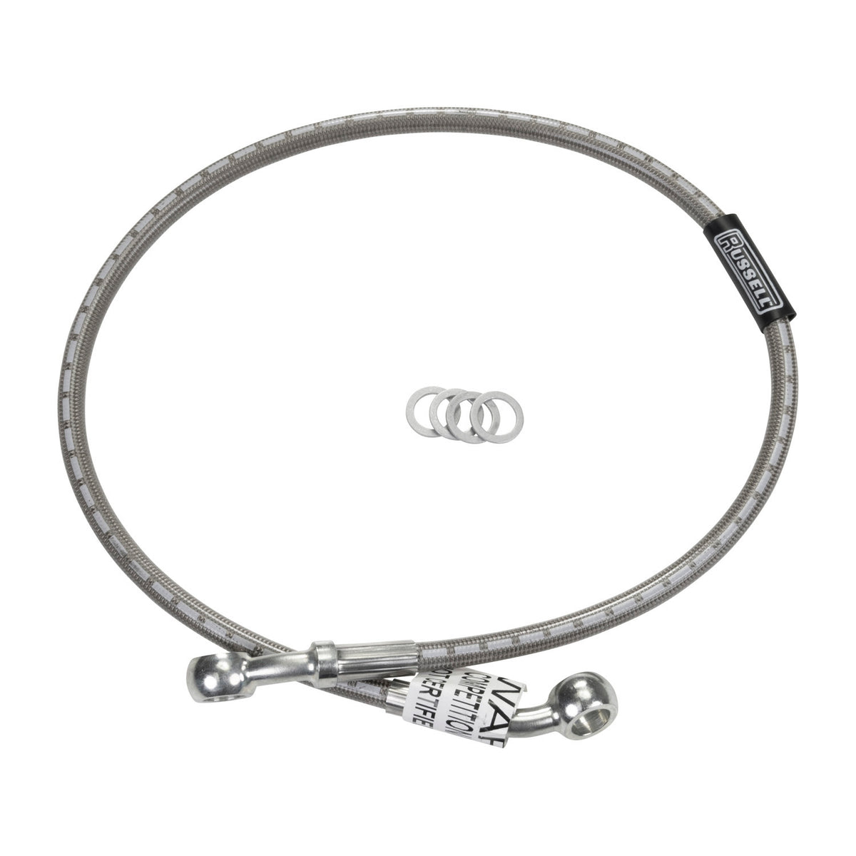 Russell R09104S — 98-03 Suzuki TL1000R Cycleflex Two-Line Racer Brake Hose Kit - Rear, manufacturer view 1