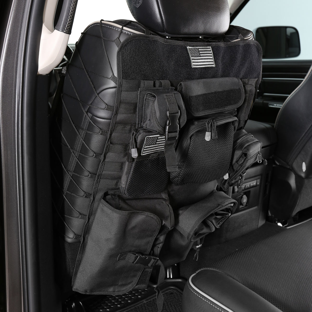 Smittybilt 5661301 black front GEAR seat cover pair for full-size trucks