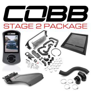 COBB Subaru WRX Stage 2 Power Package Silver FMIC Matte Carbon Fiber complete package