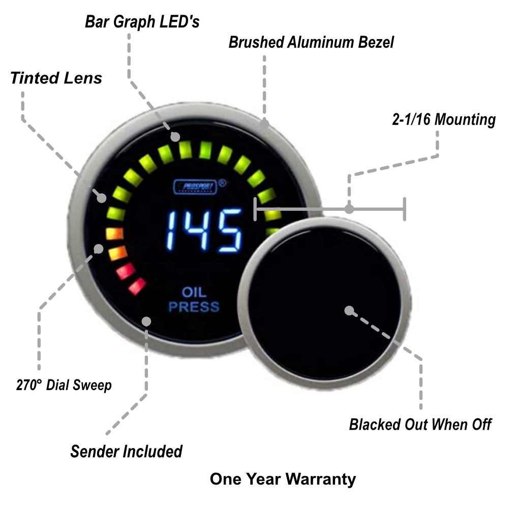2-1/16" Digital Oil Pressure Gauge-thumbmail-2