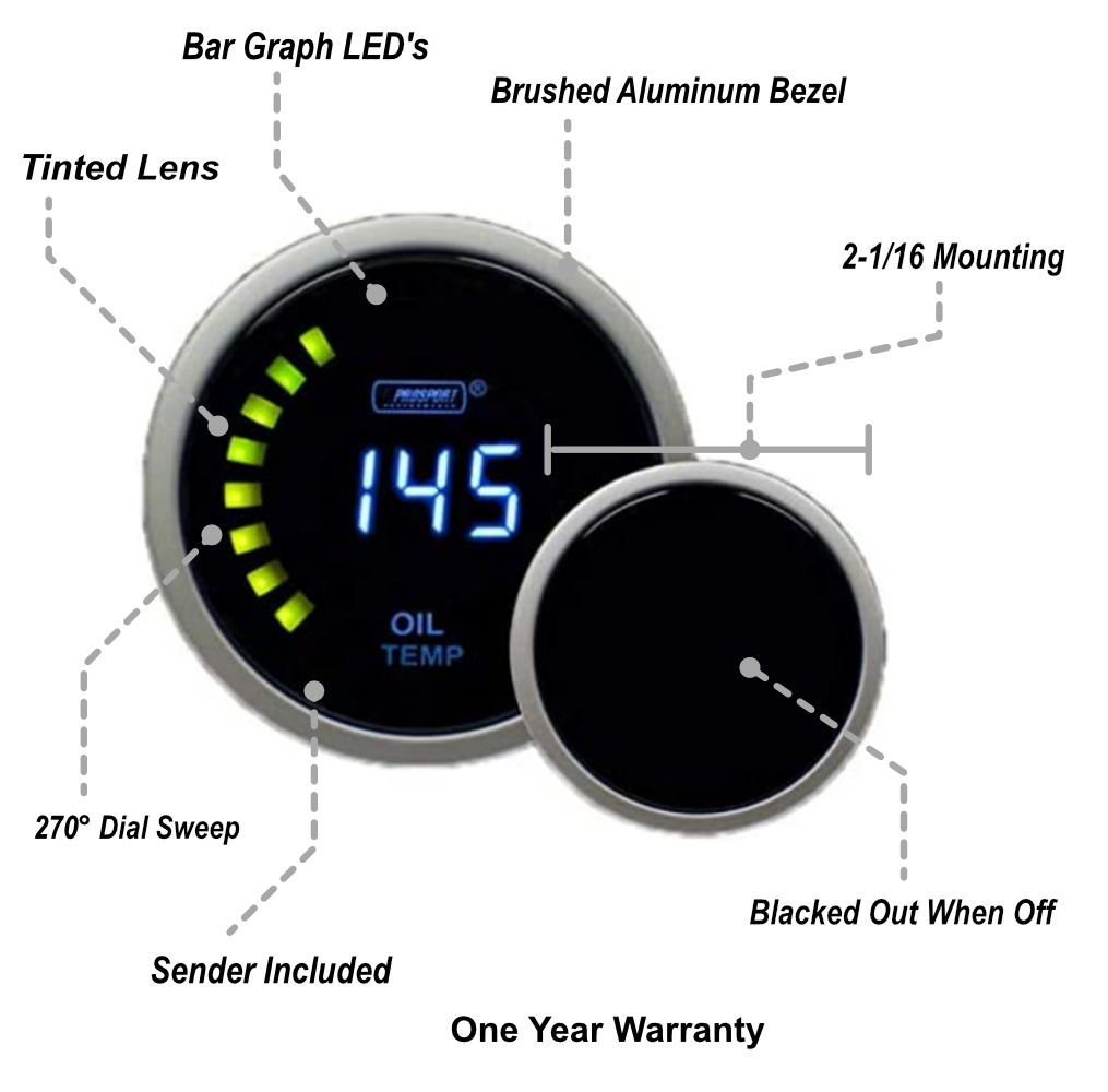 2-1/16" Digital Oil Temperature Gauge-thumbmail-2