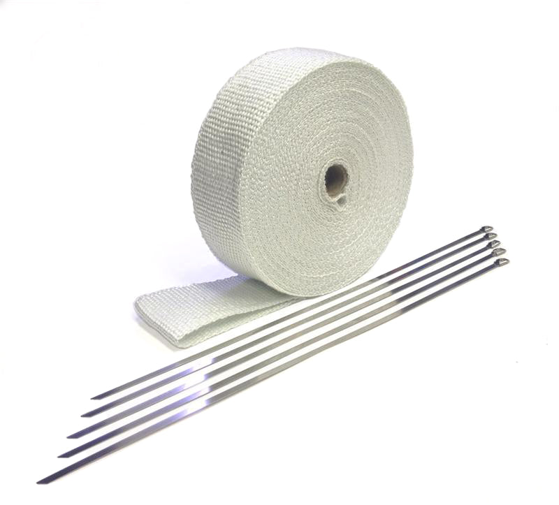 Fiberglass Header Wrap - Super White 2" wide x 50 Ft. with Ties-thumbmail-1