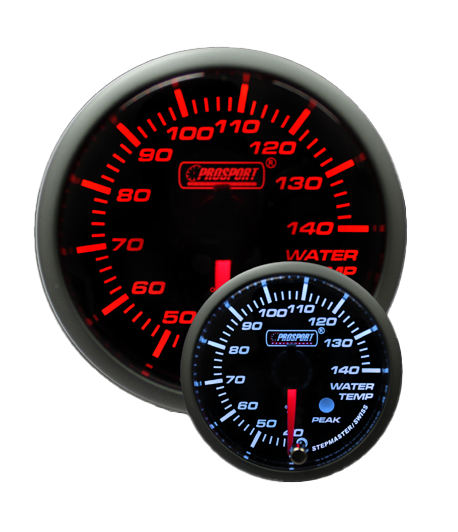 2-1/16" Amber/White Premium Metric Water Temperature Gauge-thumbmail-1
