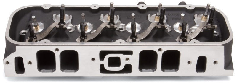 Edelbrock Single Marine BBC Rect Port Head w/ Valves-thumbmail-1