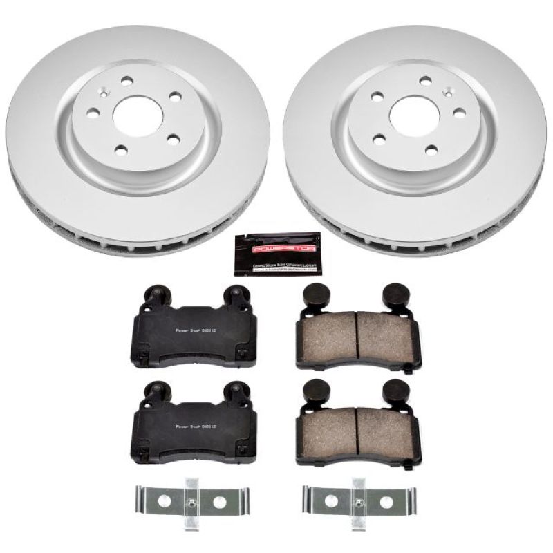 Power Stop 10-15 Chevrolet Camaro Front Z17 Evolution Geomet Coated Brake Kit-thumbmail-1