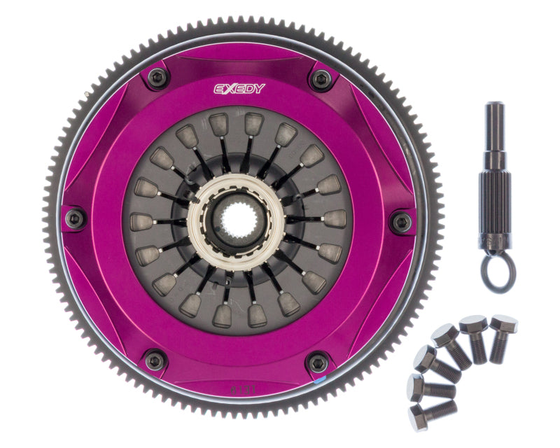 Exedy 1999-2002 Nissan Skyline GTR L6 Hyper Twin Cerametallic Clutch Sprung Center Disc Pull Type-thumbmail-1