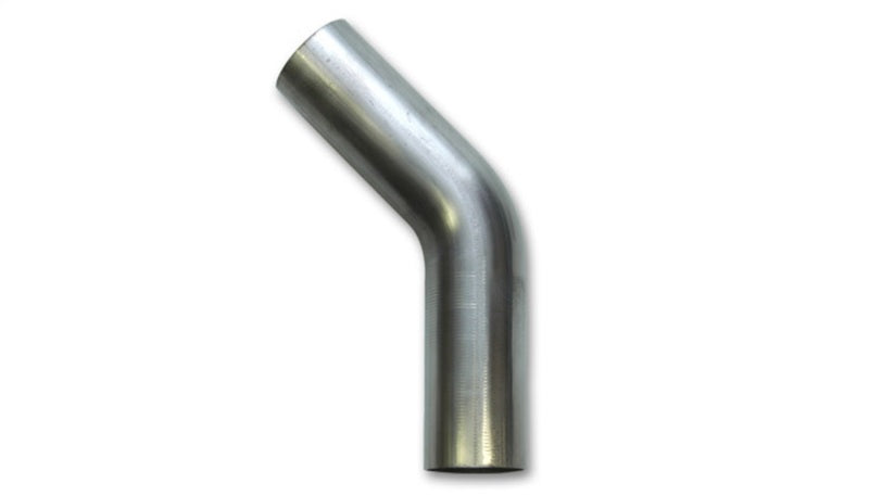 Vibrant 1.5in O.D. T304 SS 45 deg Mandrel Bend 6in x 6in leg lengths (1.5in Centerline Radius)-thumbmail-1