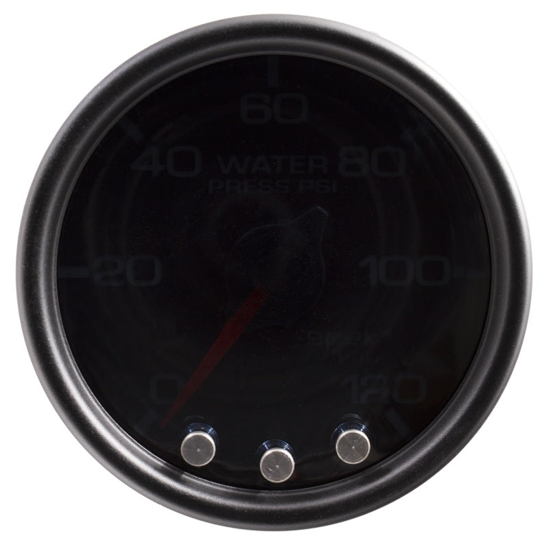 Autometer Spek-Pro Gauge Water Press 2 1/16in 120psi Stepper Motor W/Peak & Warn Blk/Smoke/Blk-thumbmail-1