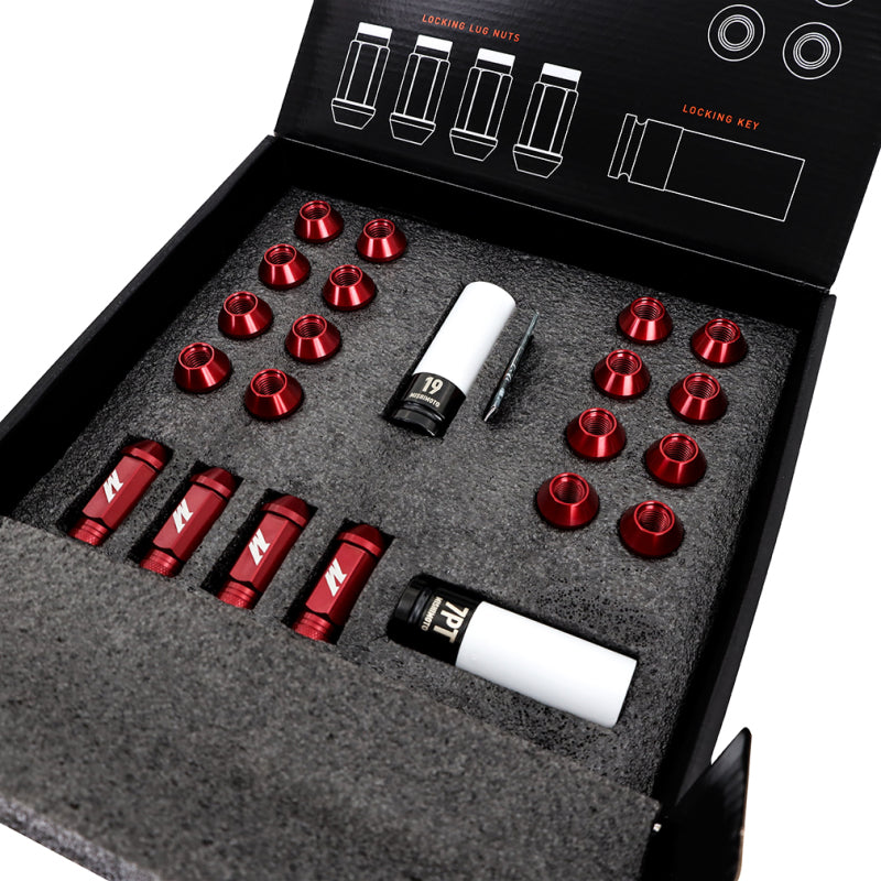 Mishimoto Aluminum Locking Lug Nuts M12x1.5 20pc Set Black-thumbmail-2