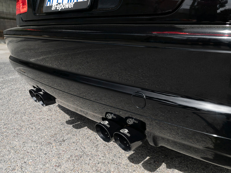 aFe MACH ForceXP 2.5 IN 304 Stainless Steel Cat-Back Exhaust System w/ Black Tips 01-06 BMW M3 (E46)-thumbmail-2