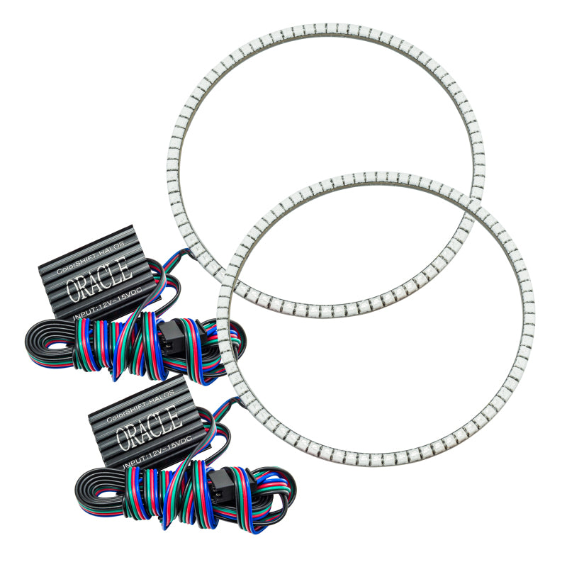 Oracle Ford Mustang 10-12 LED Fog Halo Kit - V6 Grille Fogs - ColorSHIFT-thumbmail-3