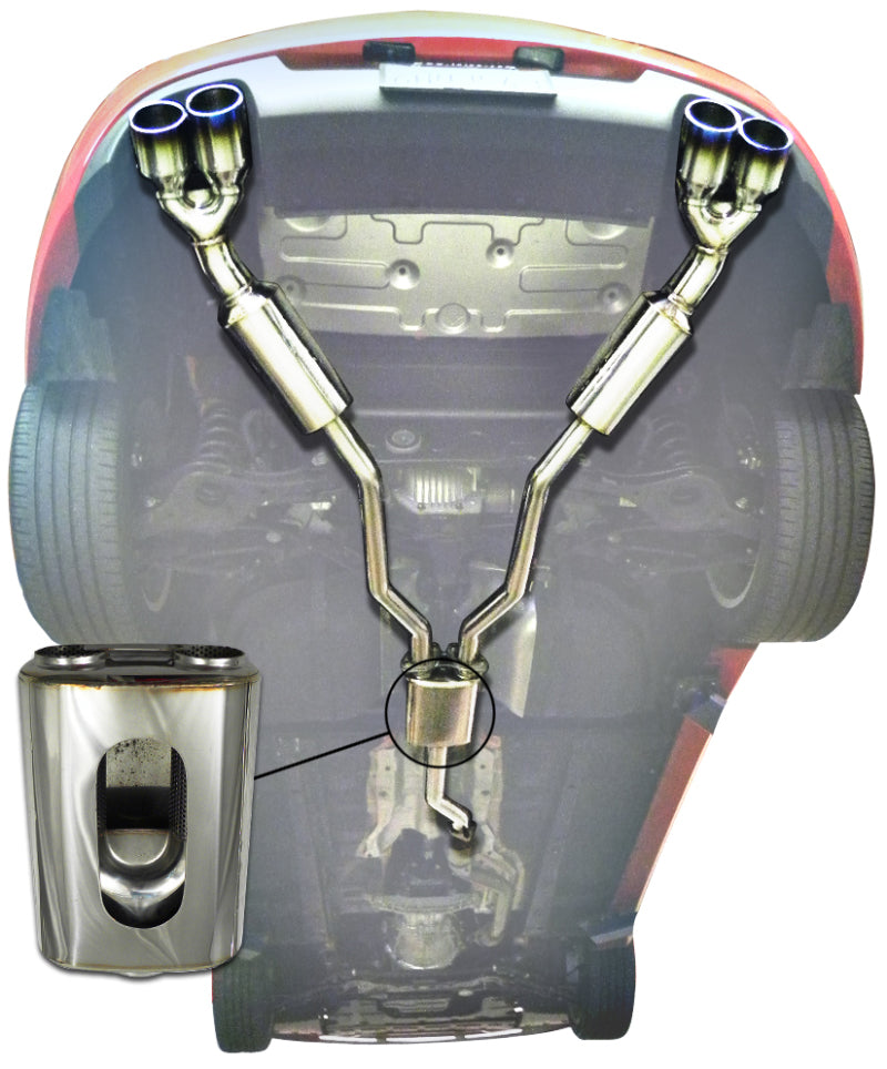 Injen 10-13 Hyundai Genesis Coupe 2.0L(t) 4cyl SS Exhaust w/ 76mm Y-Pipe Resonator/Molded SS Flanges-thumbmail-4