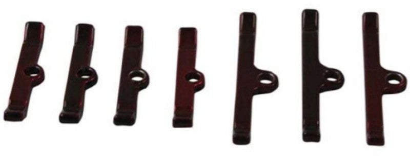Moroso Chevrolet Big Block Valve Cover Hold Downs - Steel - Red Powder Coat - Set of 7-thumbmail-1