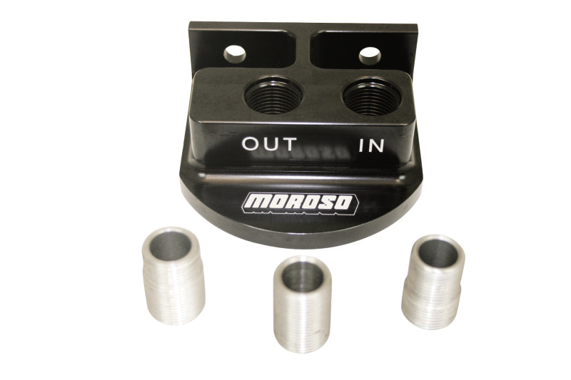 Moroso Remote Spin On Oil Filter Mount - 13/16in & 3/4in & 22mm Oil Filters-thumbmail-1