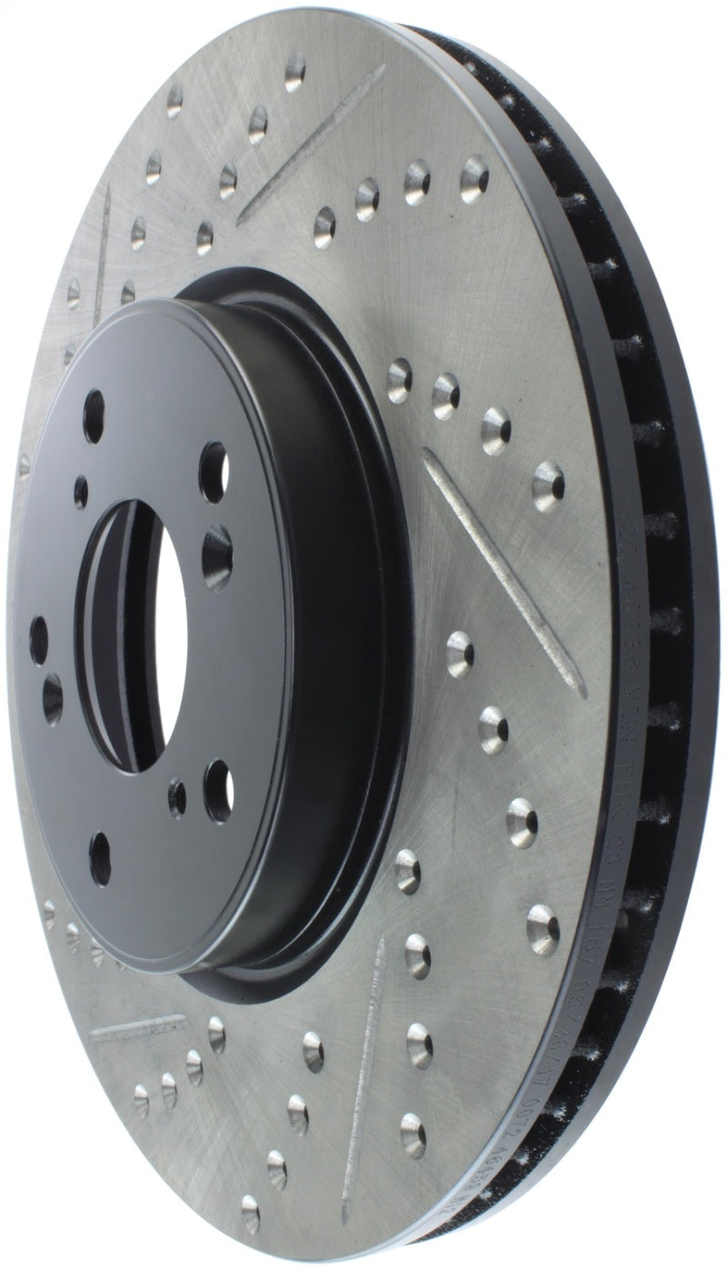 StopTech Slotted & Drilled Sport Brake Rotor Front Right 13 Honda Accord Sport-thumbmail-4