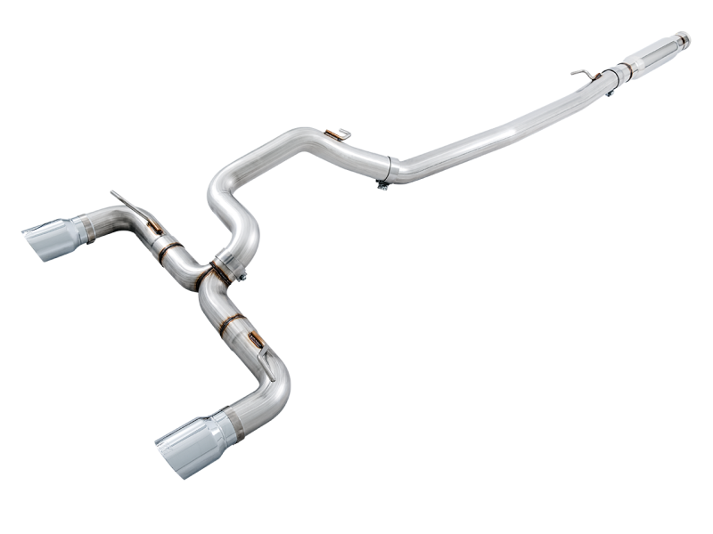 AWE Tuning Ford Focus RS Track Edition Cat-back Exhaust - Chrome Silver Tips-thumbmail-1